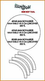 YUVARLAK 6MM HAM MDF TUAL