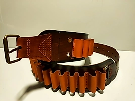 Deri Fişek Kemeri Taba Renk - KAPAKSIZ