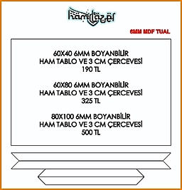 DİKTÖRGEN 6MM HAM MDF TUAL
